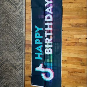 Tiktok Birthday Banner